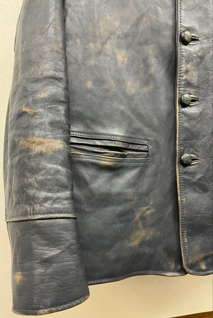 最終‼️ G&F WOLFMAN JACK レザー カーコート 定価29万