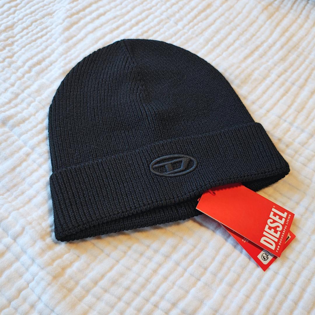 新品未使用 DIESEL ニット帽 ブラック