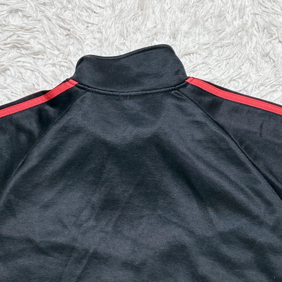 【2512】✨美品✨ adidas ジャージ上下セット　セットアップ　黒　赤