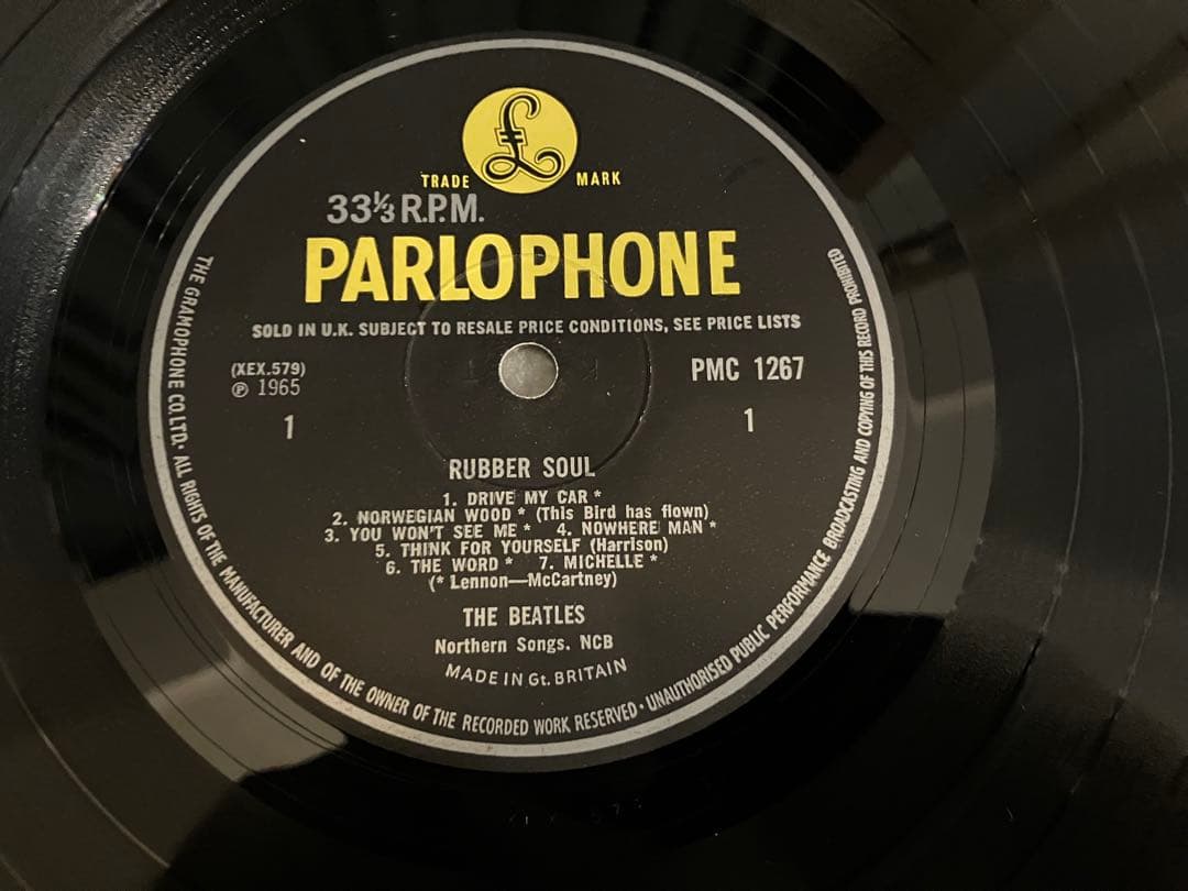 【美品】The Beatles RUBBER SOUL レコード　MONO