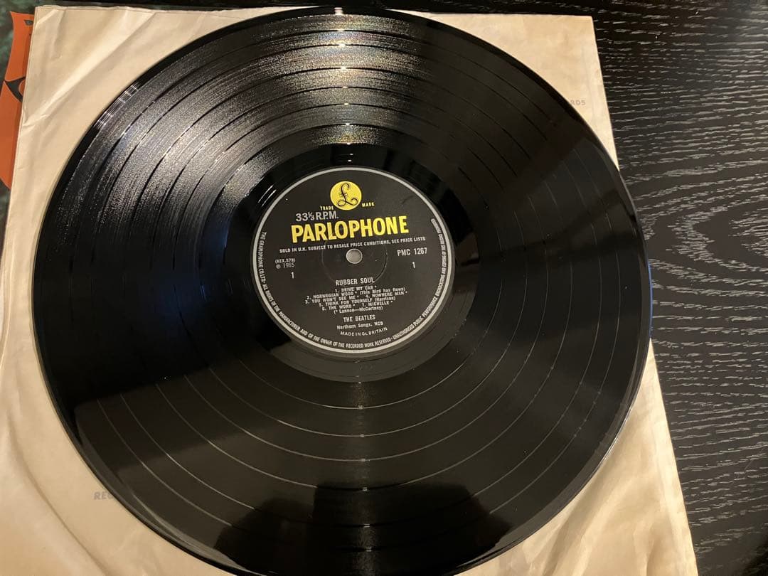 【美品】The Beatles RUBBER SOUL レコード　MONO
