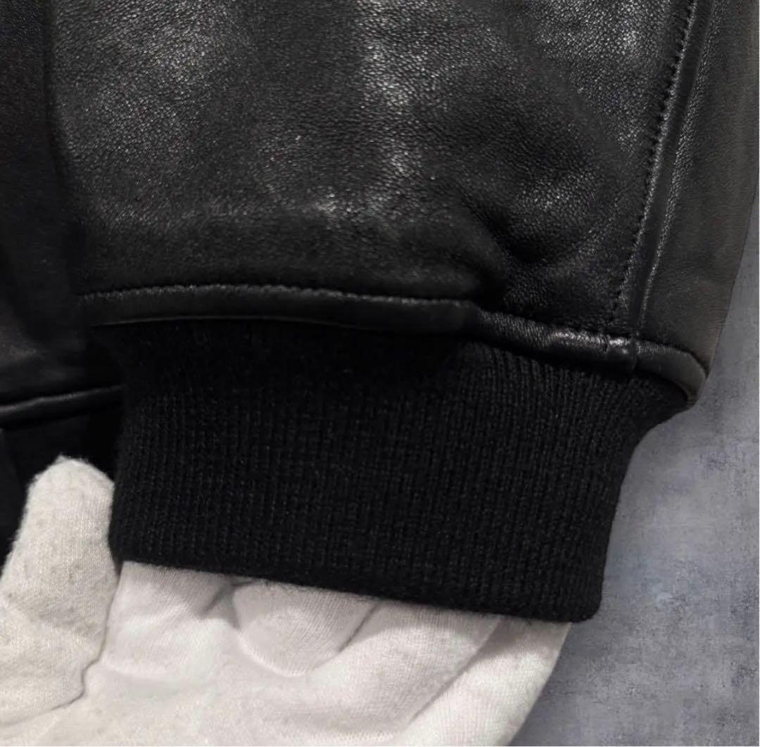 極美品‼️ショット バワリージャケット Schott ブラック XXL レザー 黒