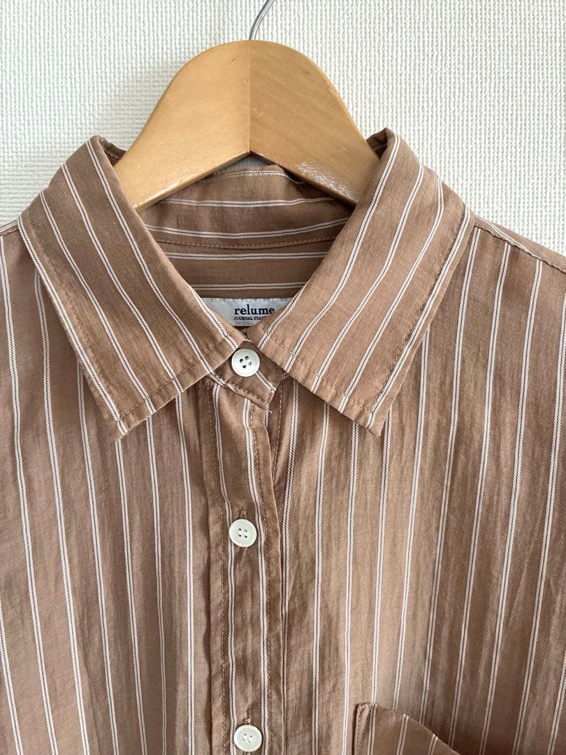 【JOURNAL STANDARD relume】ダブルストライプソフトシャツ