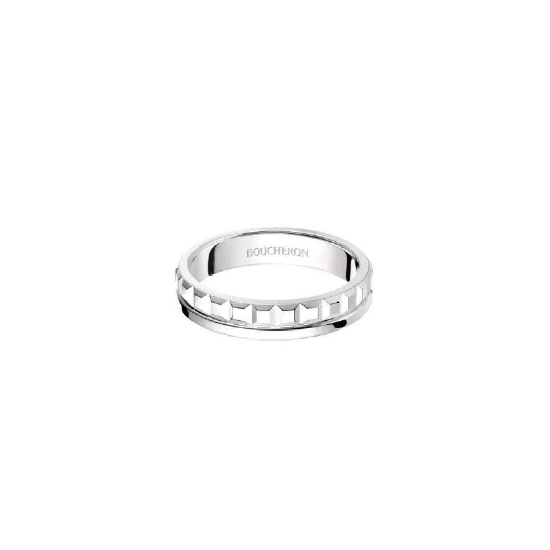 極美品 BOUCHERON キャトル ラディアント ハーフ WG リング #62