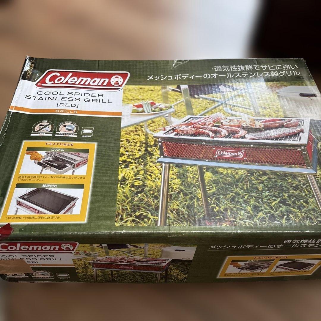 Coleman クールスパイダー ステンレスグリル (レッド)備品付♡
