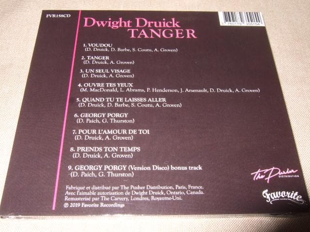DWIGHT DRUICK,AOR,TOTO,Y PORGYカヴァー