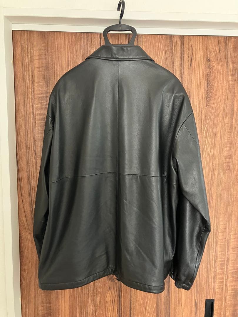B&Y UNITED ARROWS ラムレザー　レザーコーチ ジャケット　XL