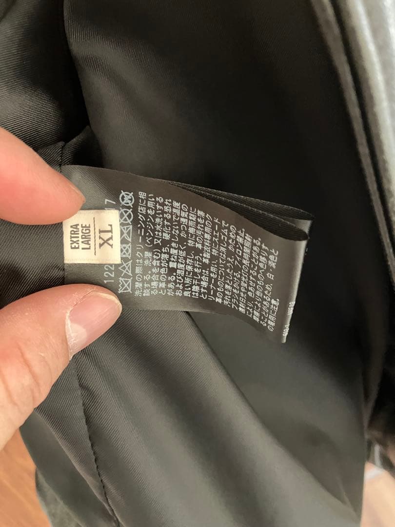 B&Y UNITED ARROWS ラムレザー　レザーコーチ ジャケット　XL