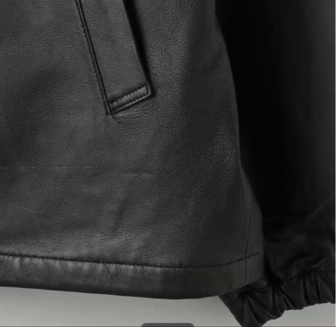B&Y UNITED ARROWS ラムレザー　レザーコーチ ジャケット　XL