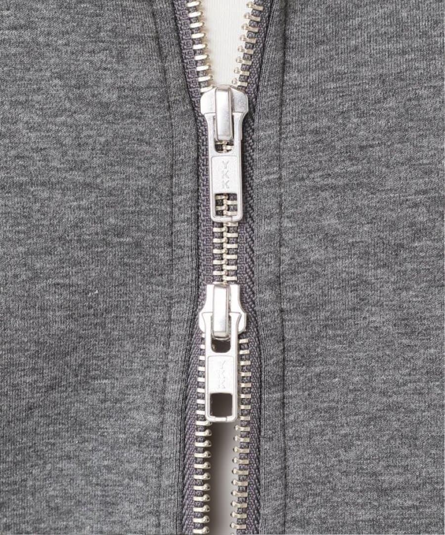 人気完売Spick and Span ストレッチジップフードパーカー　グレー
