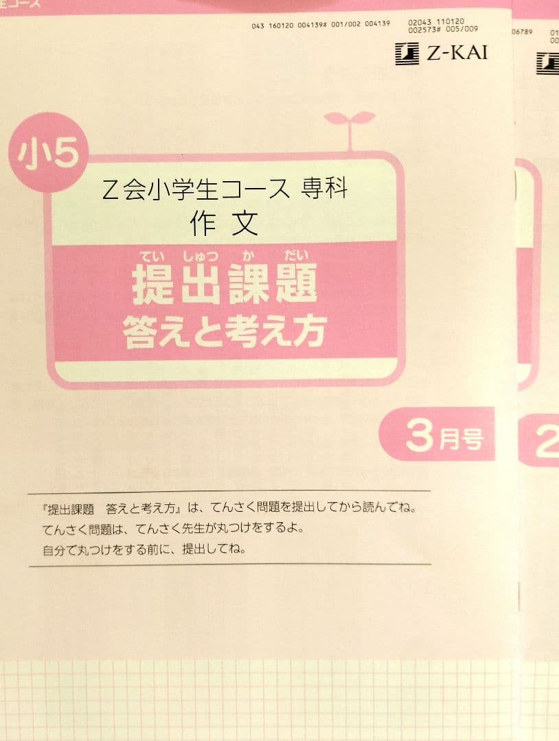 Z会 小5 エブリスタディ 公立中高一貫校適性検査 最新版2026年3月迄1年分