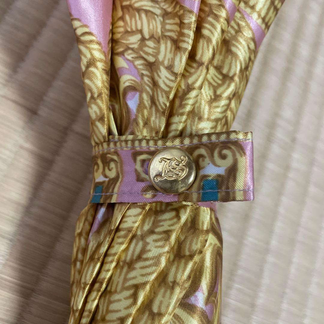 美品　JUNKO SHIMADA ゴールドとピンクの長傘