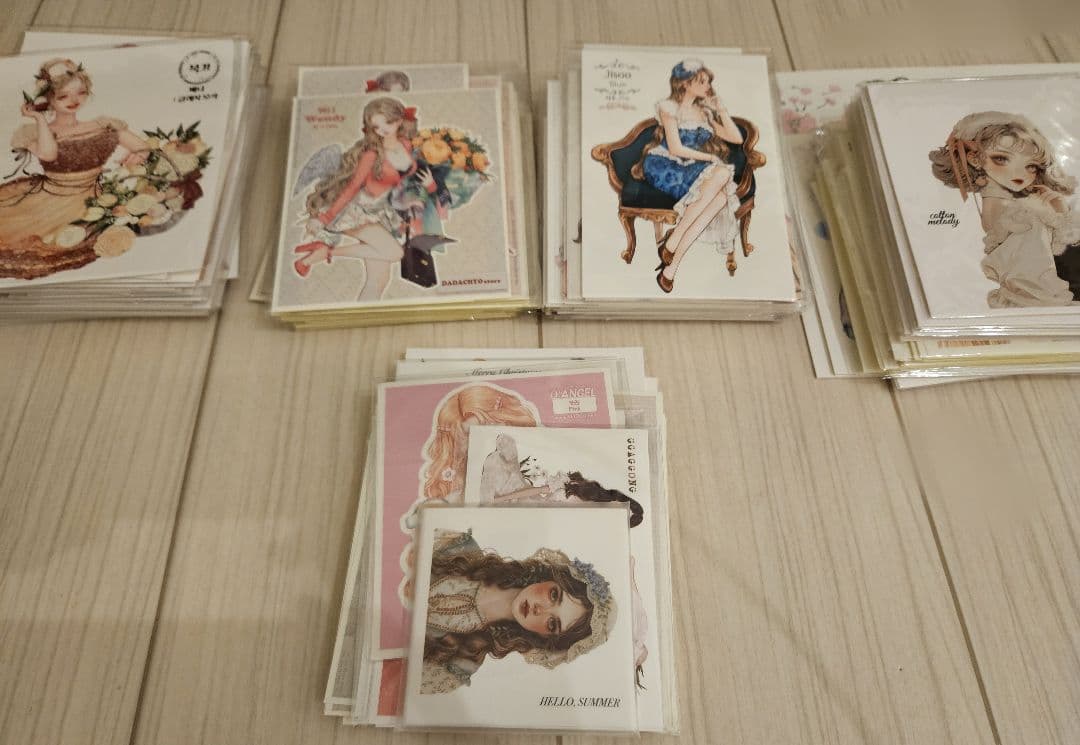 人物ステッカー まとめ売り コラージュ素材