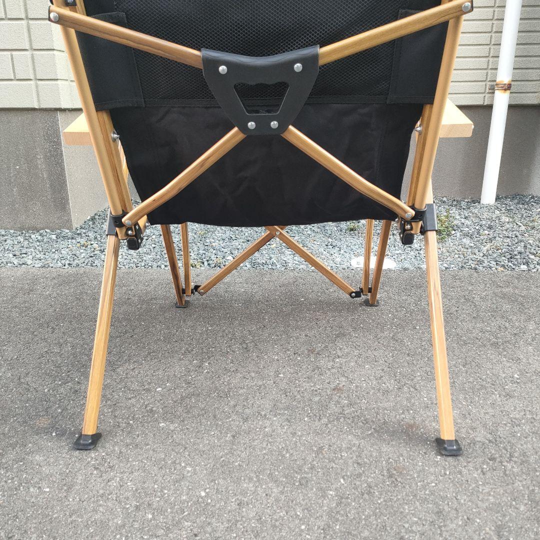 S'more スモア ハイバックリクライニングチェア ブラック アウトドア