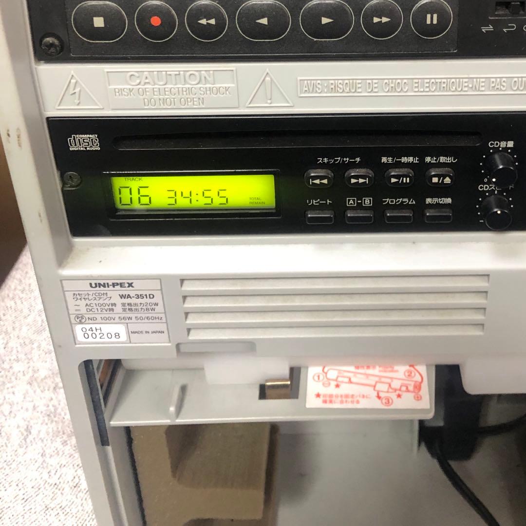 UNI-PEX ユニペックス WA-351Dワイヤレスアンプ　マイク付き