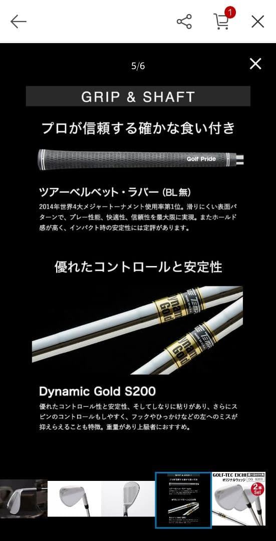 ゴルフテック叡智 Wedge2本セット(54,58)DG200