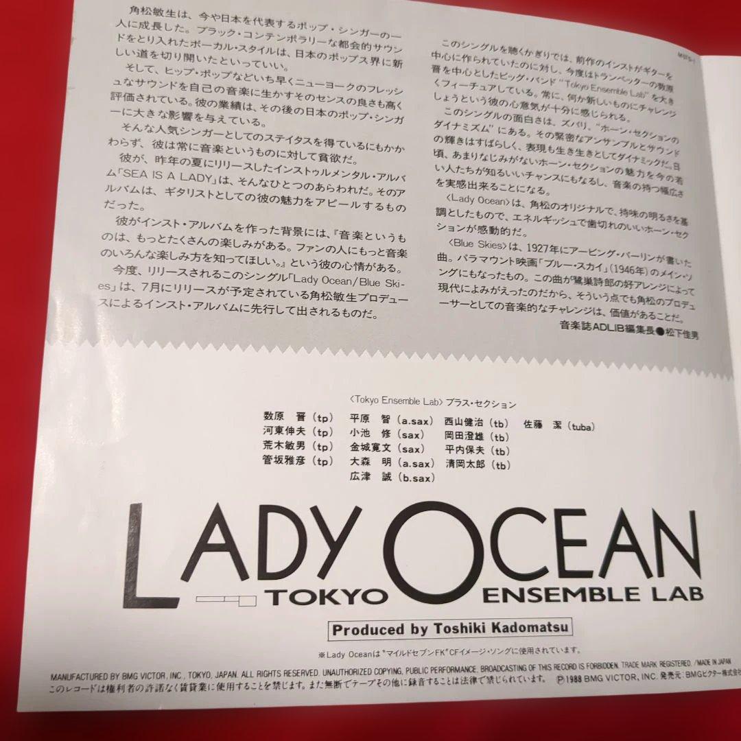 角松敏生 TOKYO ENSEMBLE LAB／レディオーシャン非売品7インチ盤