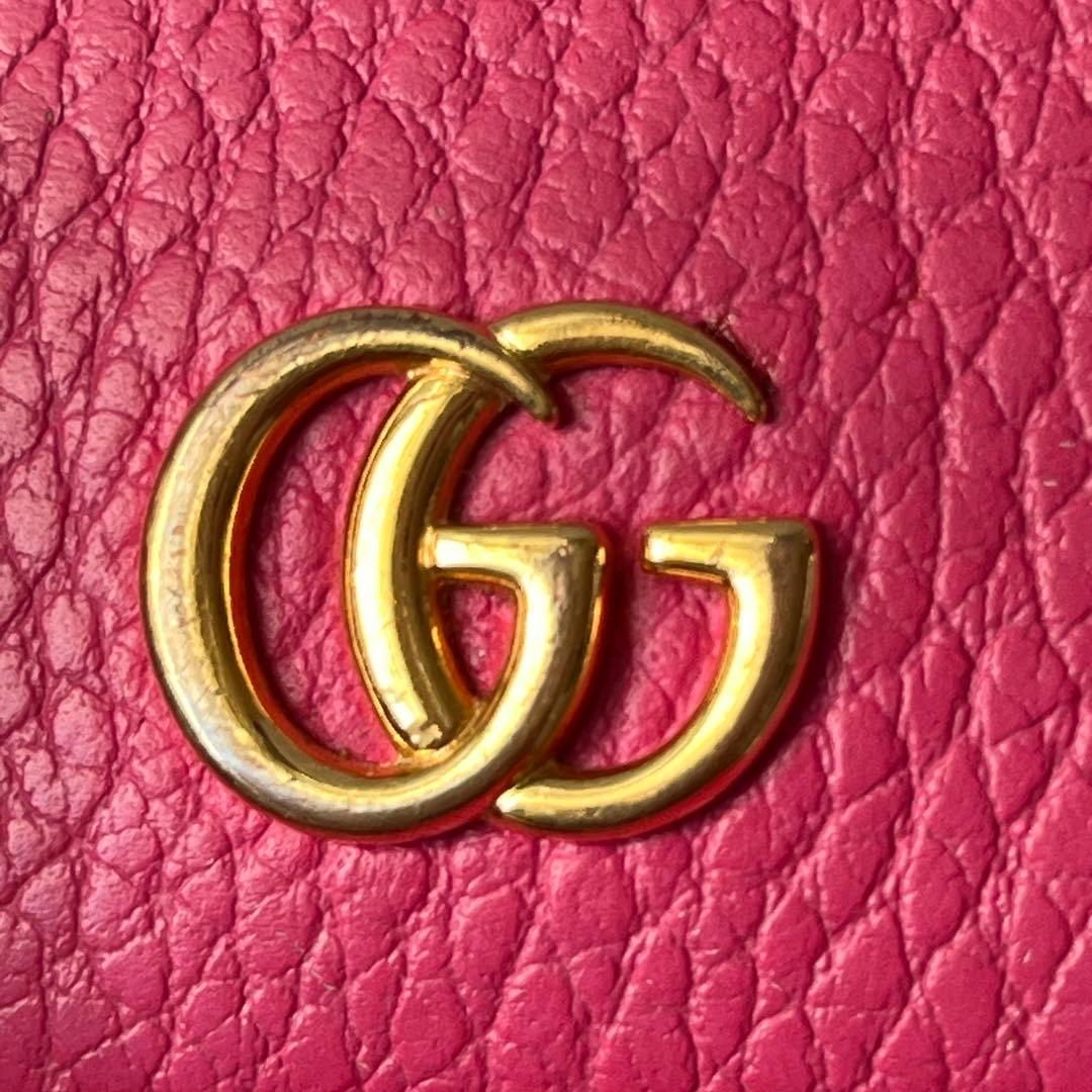 良品✨レアカラー　GUCCI キーケース　マーモント　シボ革　6連　レディース