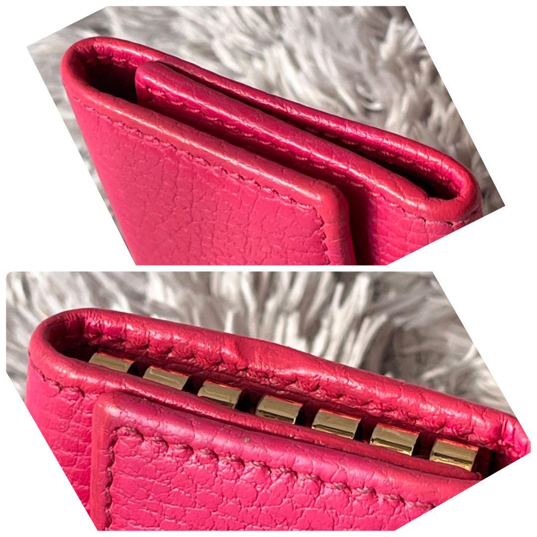 良品✨レアカラー　GUCCI キーケース　マーモント　シボ革　6連　レディース
