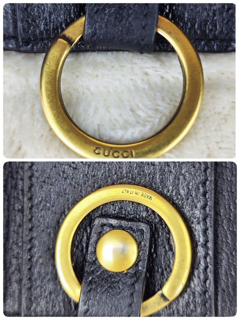 GUCCI グッチ キーケース マーモント GGロゴ 6連 レザー　ブラック