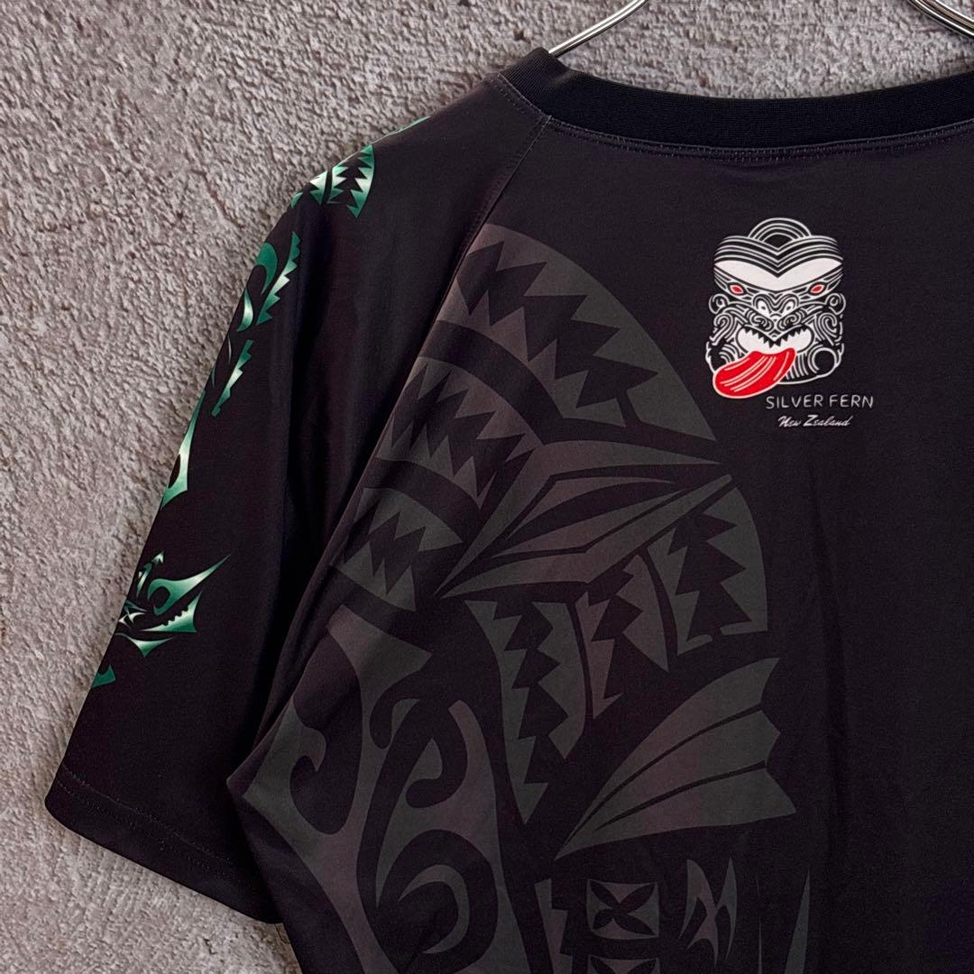 SILVER FERN シルバーファーン ラグビーTシャツ 【Lサイズ】