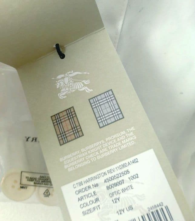 【未使用】BURBERRY バーバリーチルドレン リバーシブル ブルゾン 150