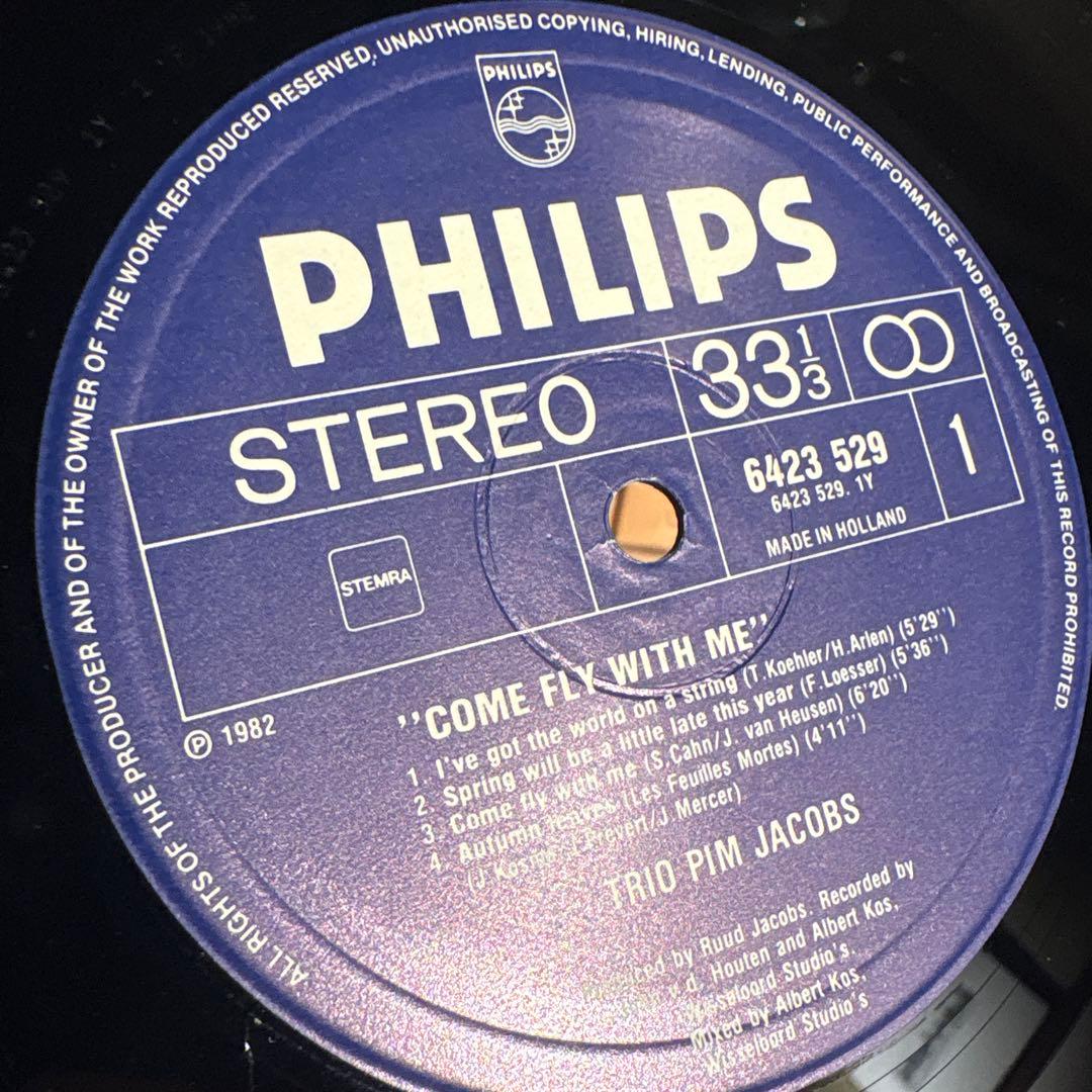 [レコード] Come Fly With Me Pim Jacobs LP