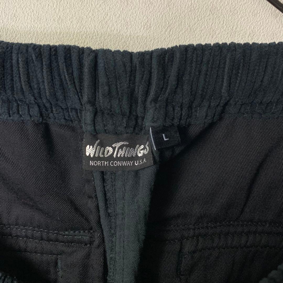ワイルドシングス コーデュロイ ジャケット パンツ セットアップ ブラック 上下