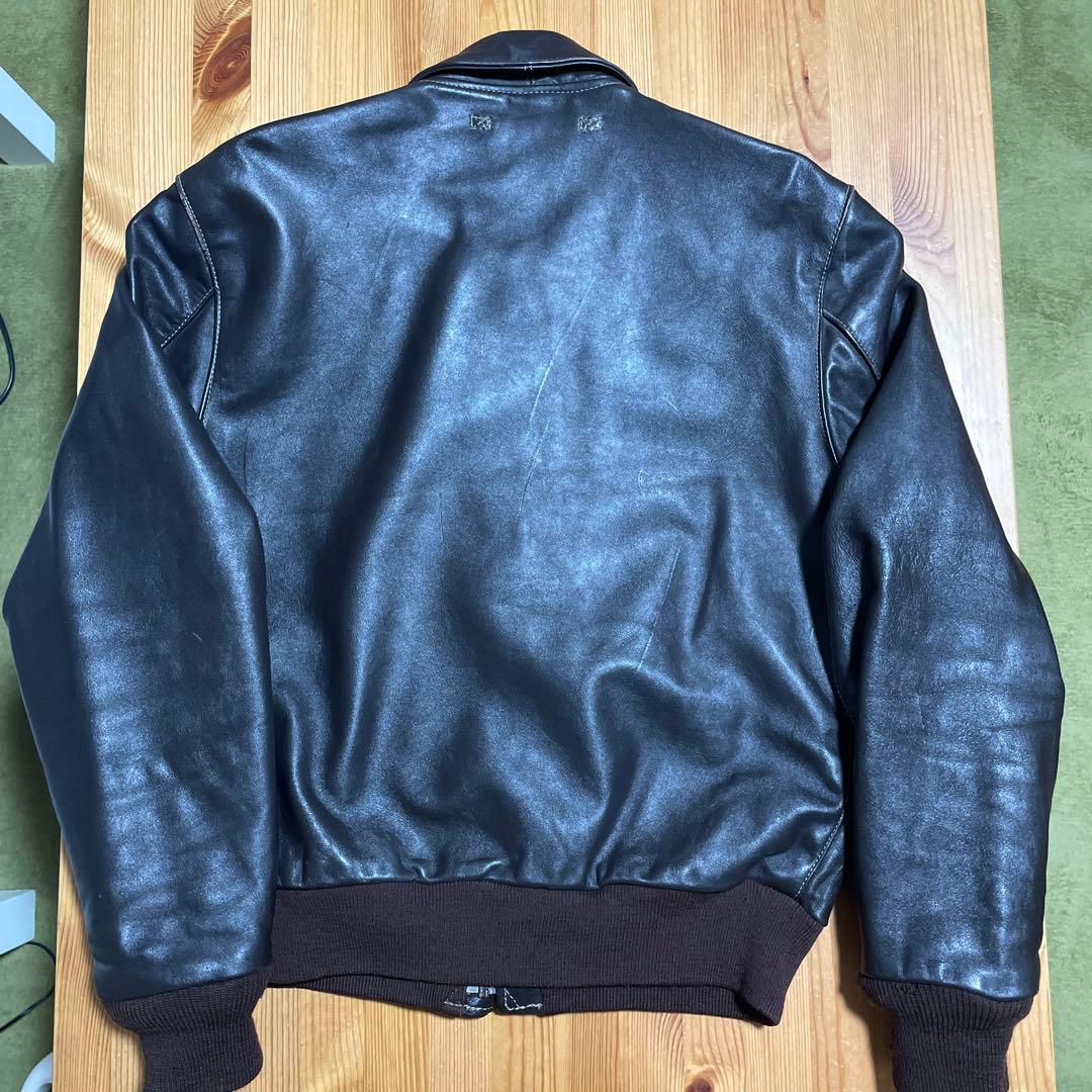 休*k様 VANSON A-2 レザージャケット フライトジャケット　42