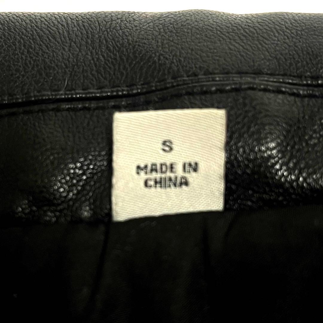 美品 Levi’s リーバイス レザージャケットフライトジャケット　MA-1 黒