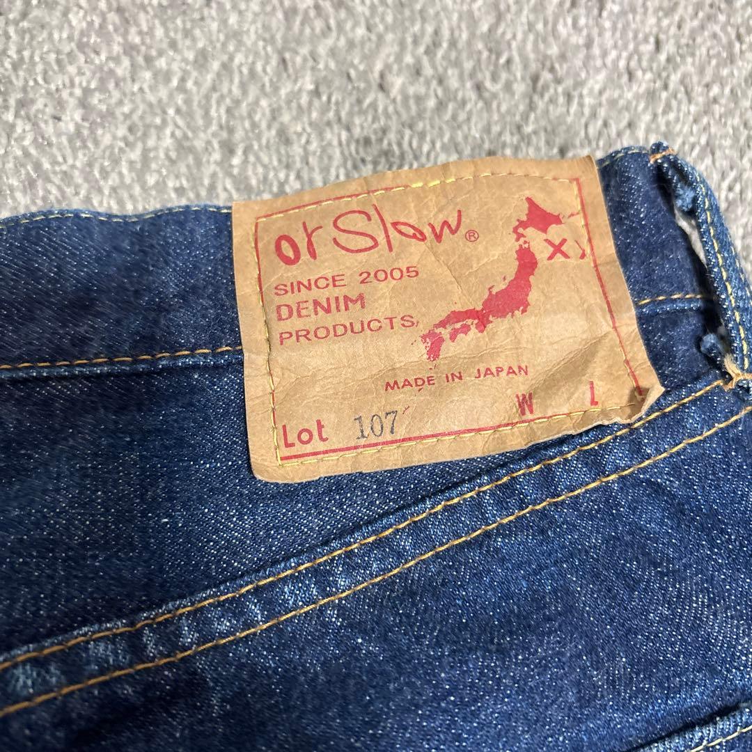 美品！　orslow オアスロウ　107 デニムパンツ　日本製　赤耳　アメカジ