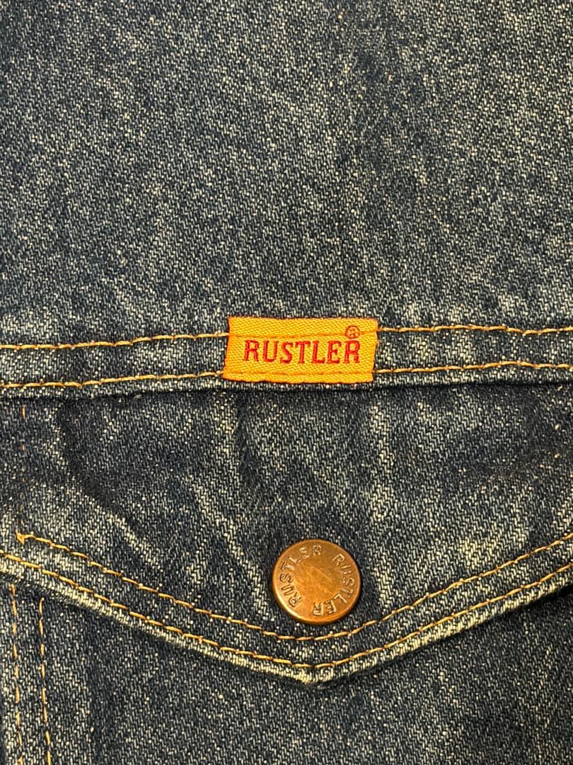 RUSTLER ラスラー USA製 デニムジャケット Lサイズ 13ozデニム