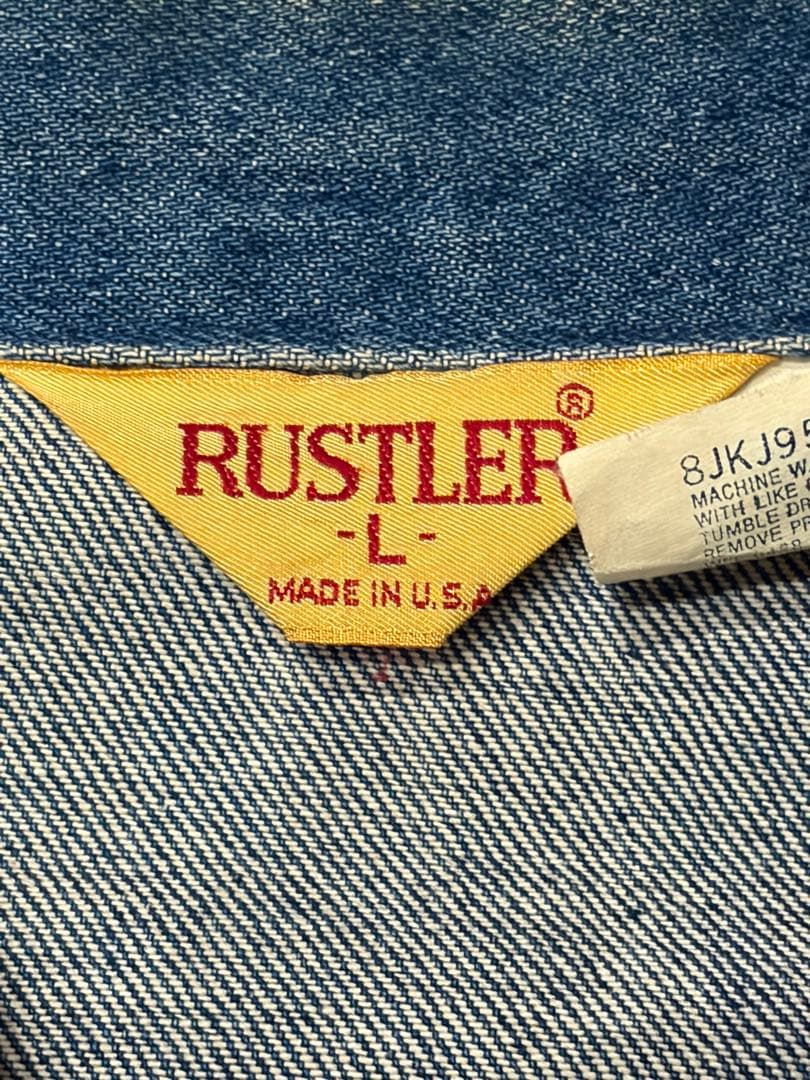 RUSTLER ラスラー USA製 デニムジャケット Lサイズ 13ozデニム