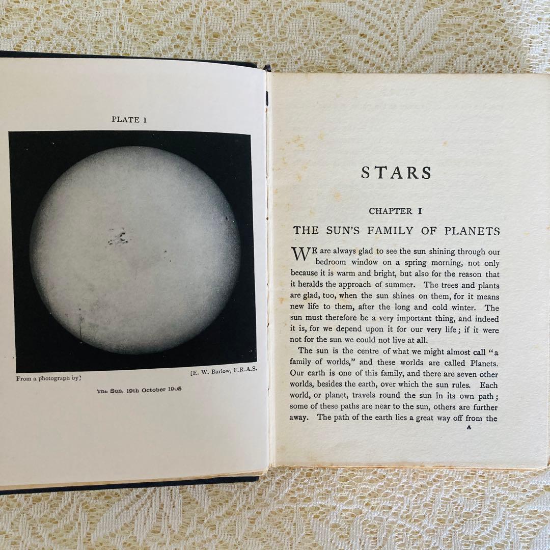 洋書　古書　アンティーク　Stars　イギリスの星図鑑　天文学　惑星　星座