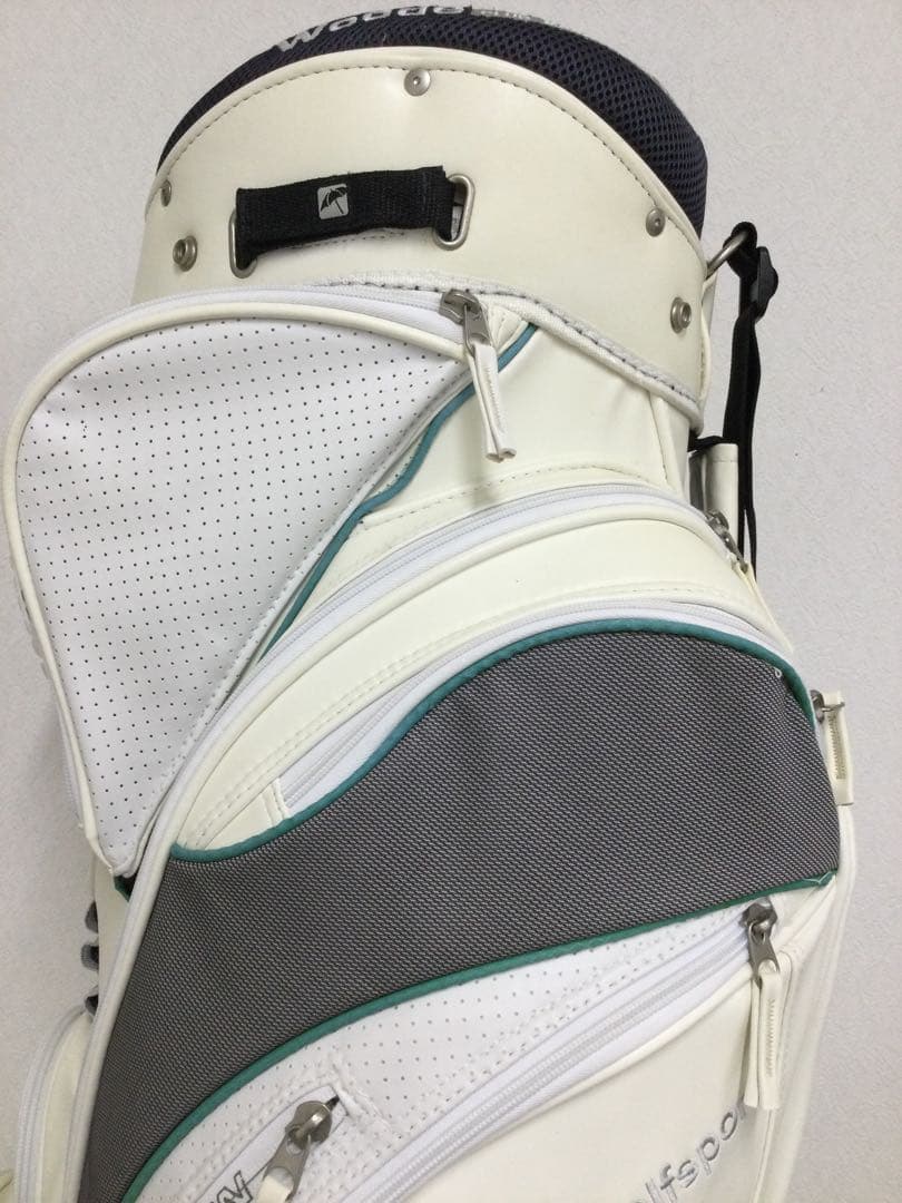 【 GOLFSPORT】キャディバッグ　7分割　ホワイト