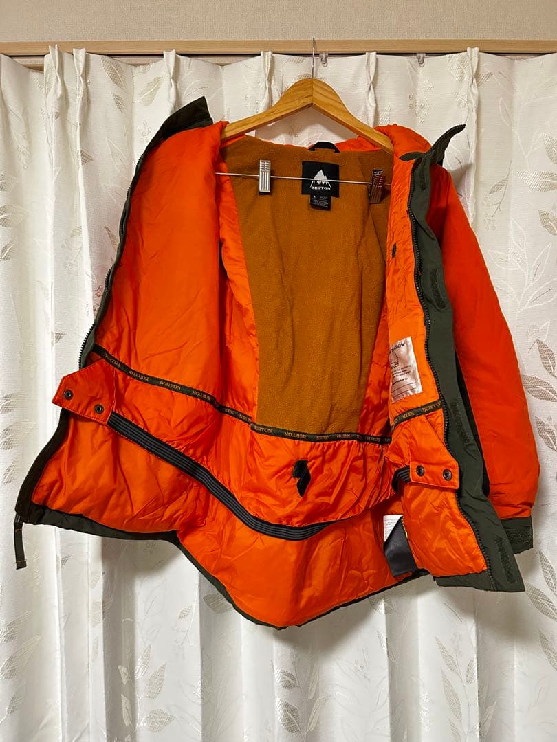 BURTON スノーボード スキー ウェア オレンジ/カーキ キッズ