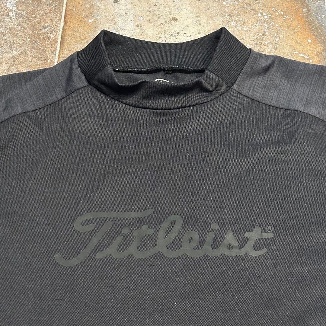タイトリスト Titleist　メンズ スムース生地 鹿の子 生地切替 半袖