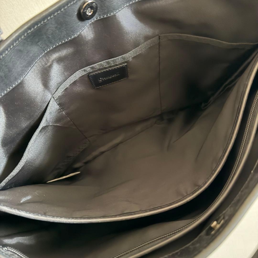 グランジオール Grungeall 本革 レザー トートバッグ ブラック A4
