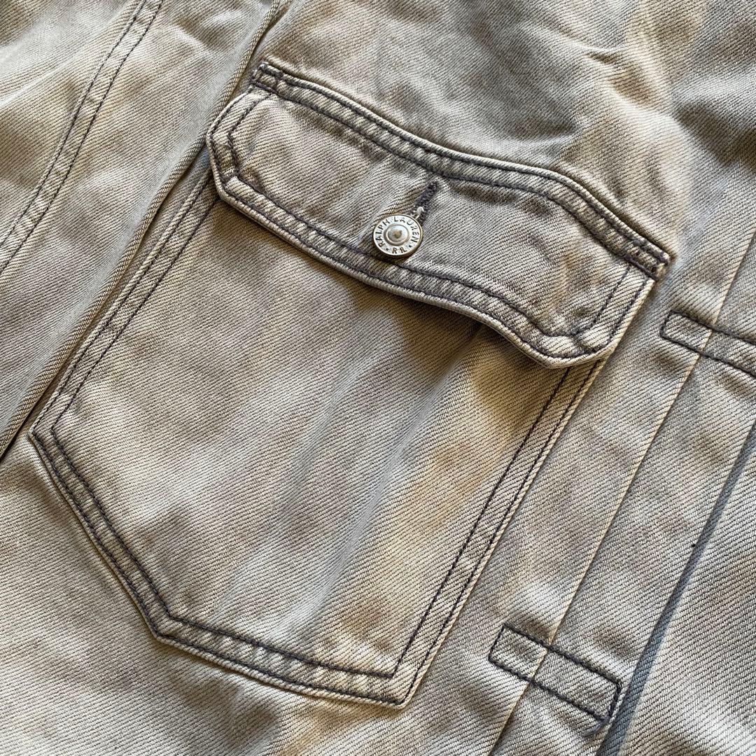 レア RRL ダブルアールエル デニムジャケット Gジャン 刺繍