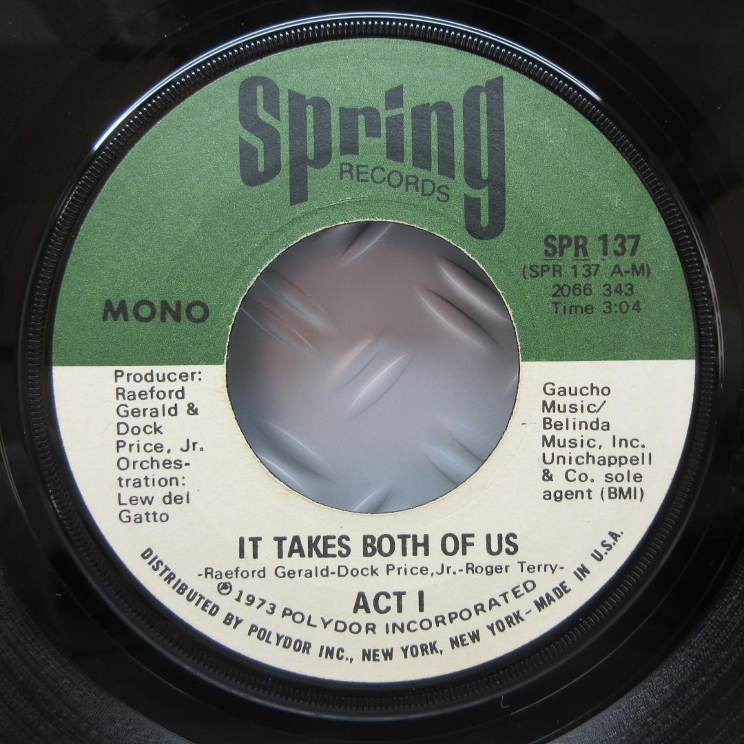★ACT 1 / IT TAKES BOTH OF US★MONO◇別テイク