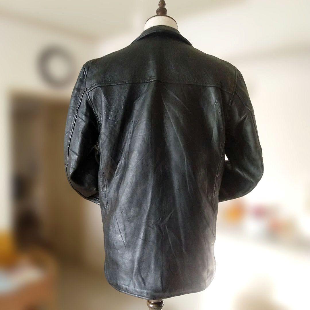 90s Vintage フランス軍 レザージャケット カーコート