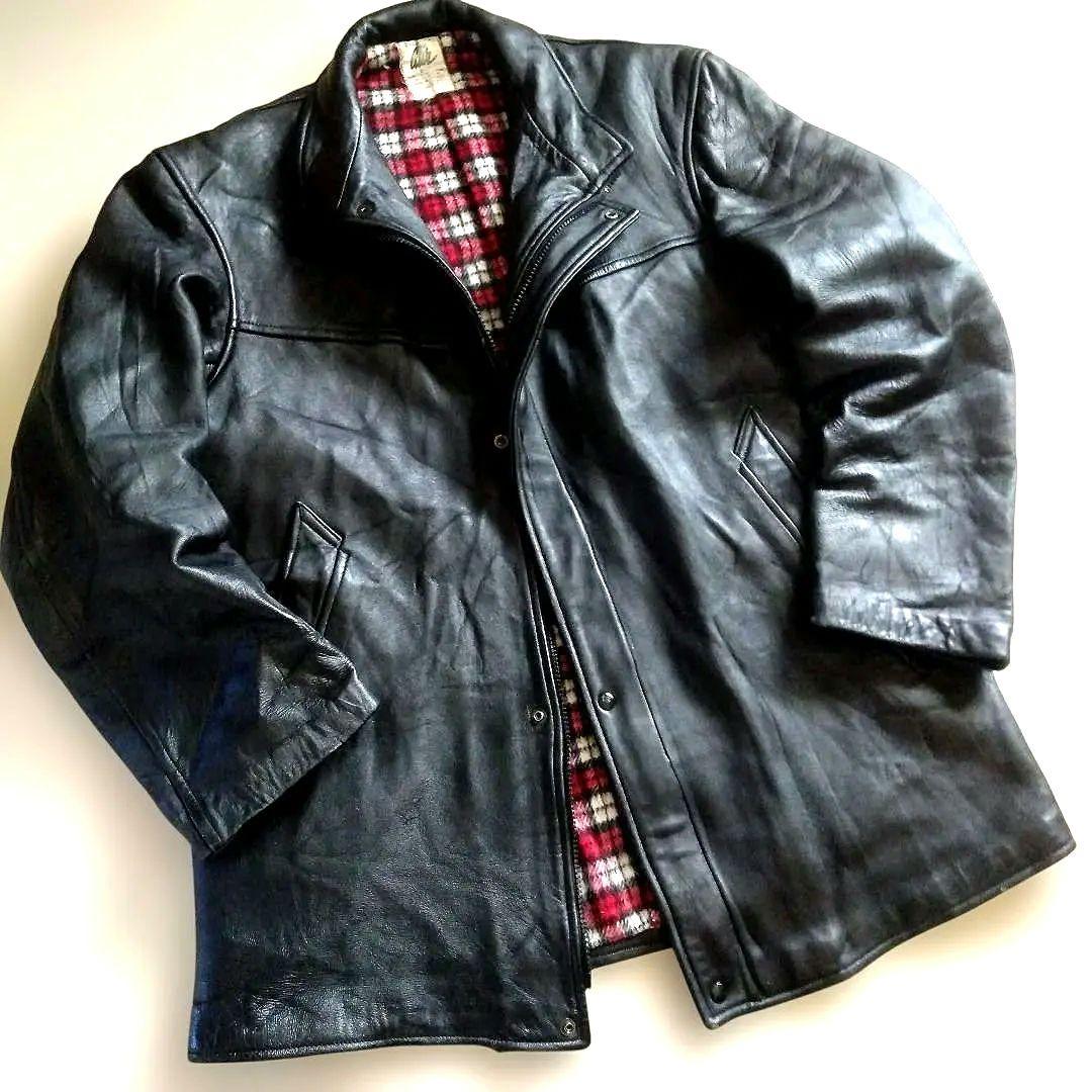 90s Vintage フランス軍 レザージャケット カーコート