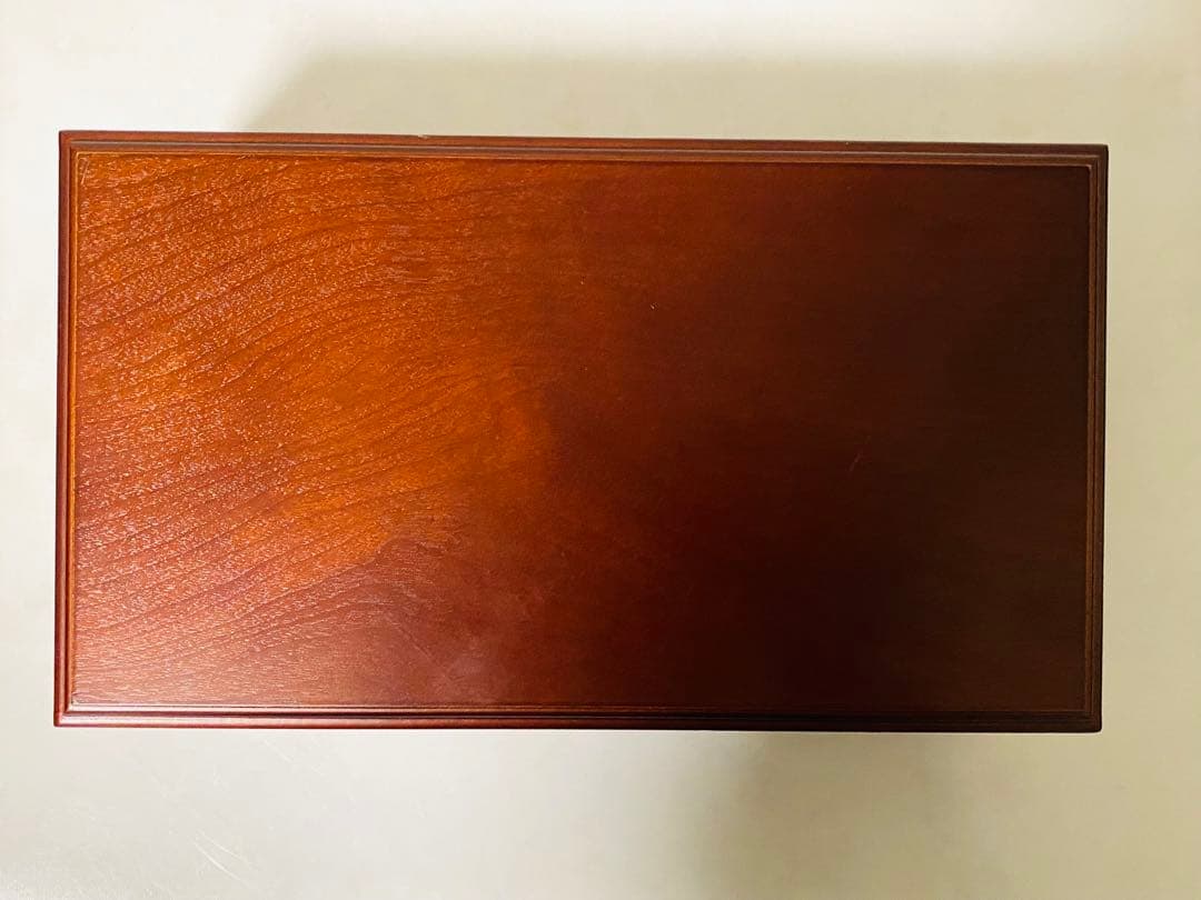 【 美品 】茶谷産業 全長31.2㎝ 大型二段オルゴール付 ジュエリーボックス