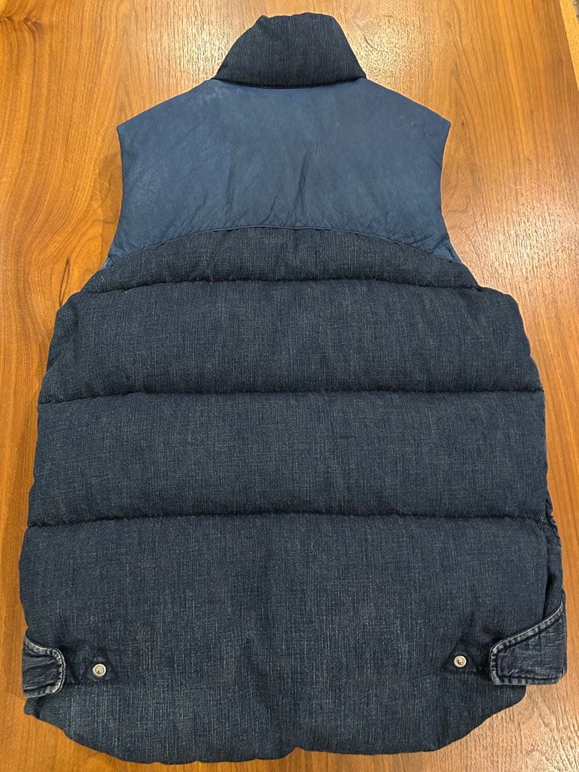 REMI RELIEF＊BEAMS別注DENIM DOWN VEST/L試着のみ