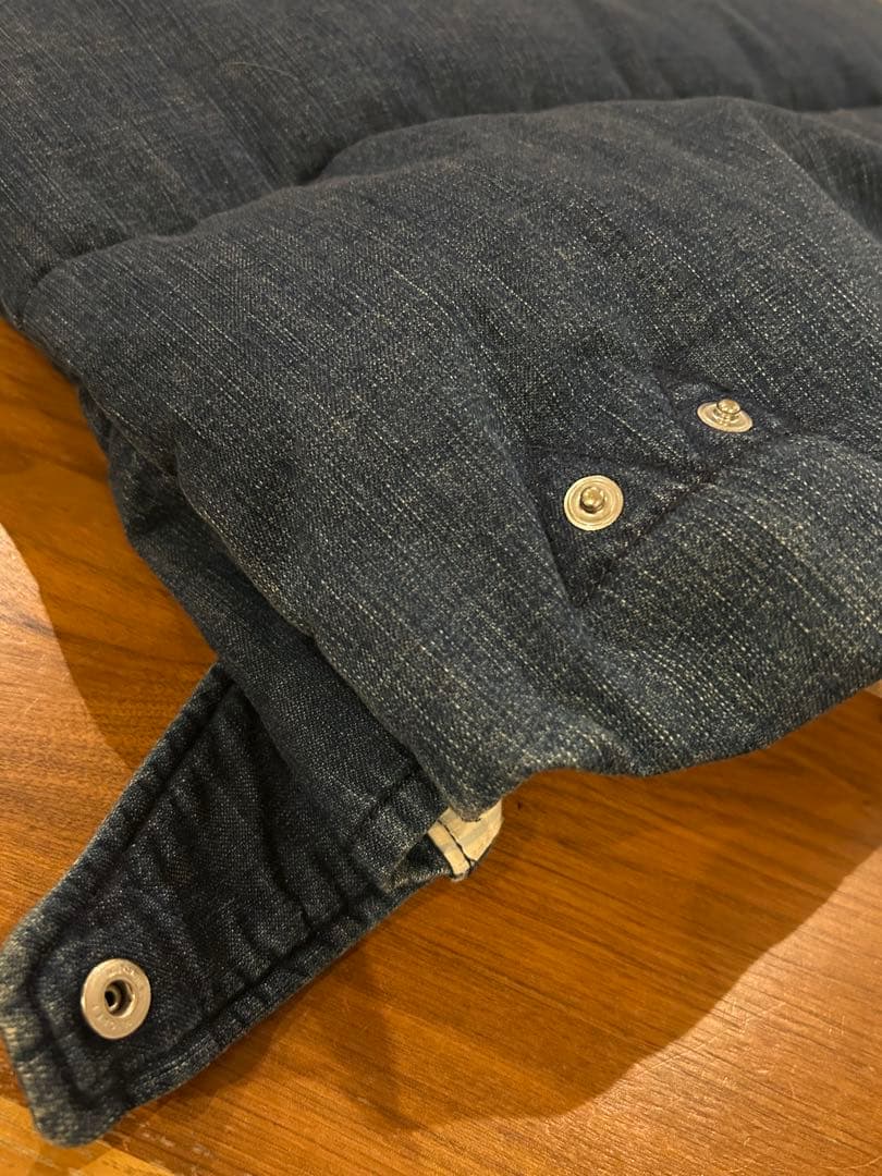 REMI RELIEF＊BEAMS別注DENIM DOWN VEST/L試着のみ