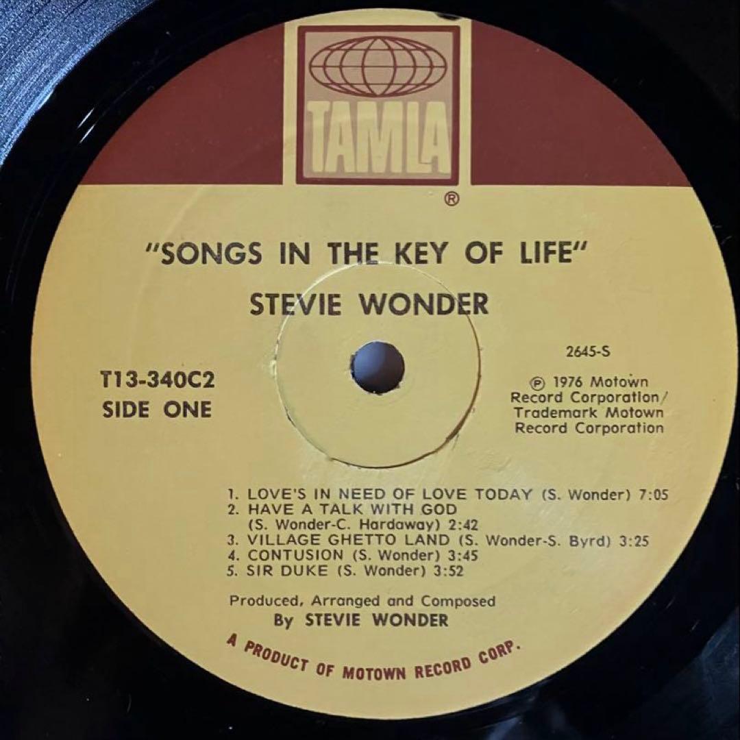 ￼US盤 Stevie Wonder/Songs InThe KeyOfLife