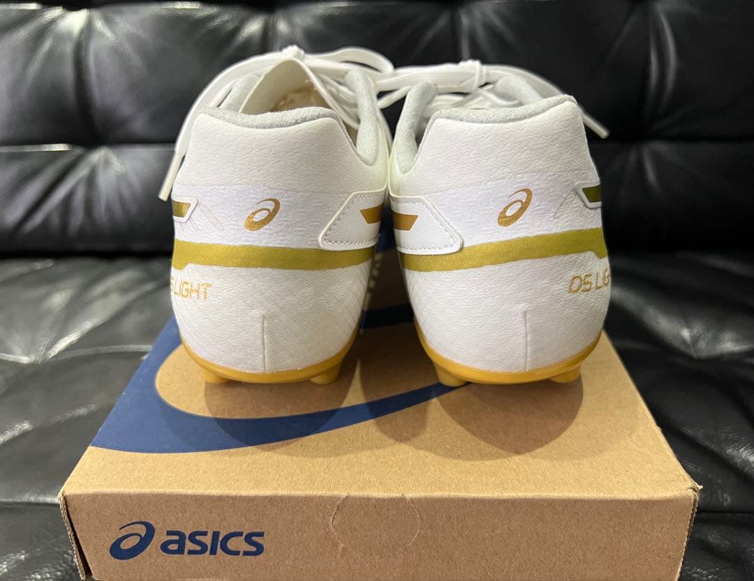 asics DS LIGHT CLUB+WIDE ホワイト/ゴールド 27.5