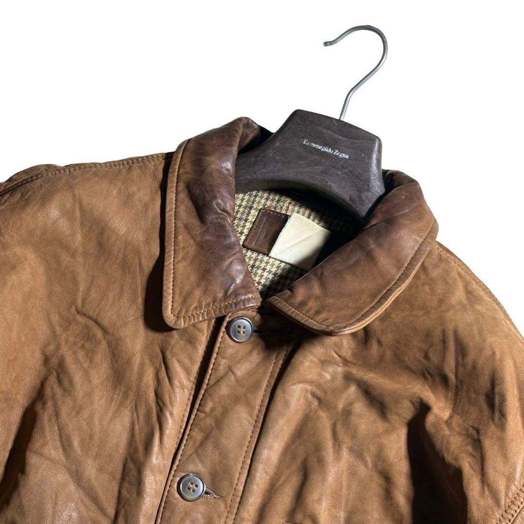 希少✨llbean レザーコート ブラウン ラムレザー 本革