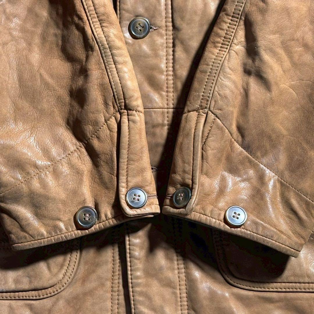 希少✨llbean レザーコート ブラウン ラムレザー 本革