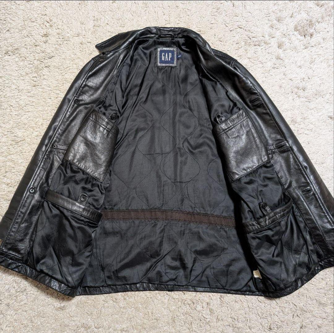 90s old gap レザーカーコート 野村訓市